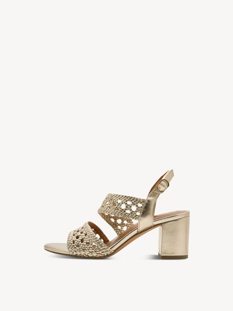 Sandalette - metallic, GOLD, hi-res