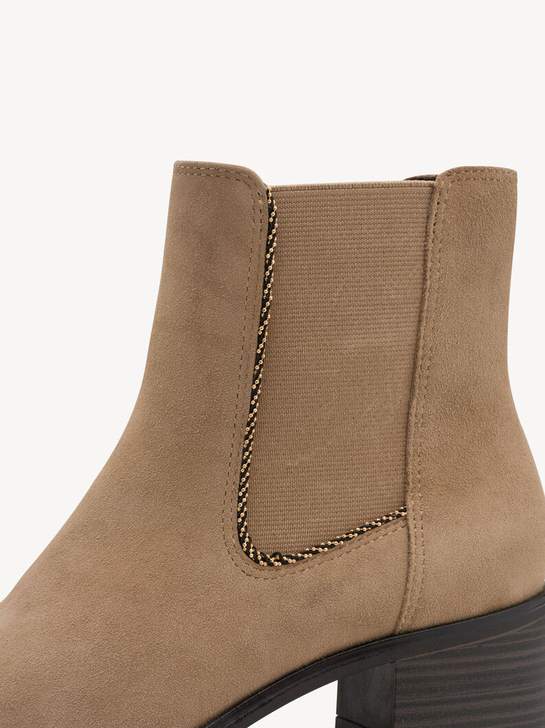 Leder Chelsea Boot - beige, BEIGE, hi-res