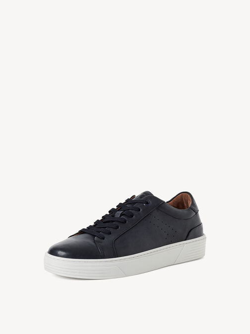 Ledersneaker - blau, NAVY, hi-res