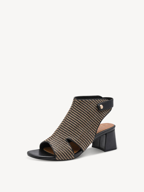 Sandalette - schwarz, BLACK COMB, hi-res