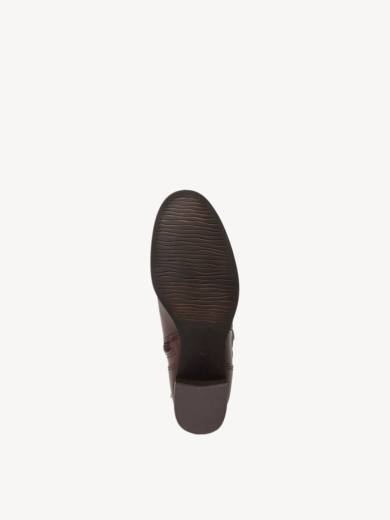 Leather Bootie - brown, CAFE, hi-res