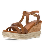Ledersandalette - braun, NUT, hi-res