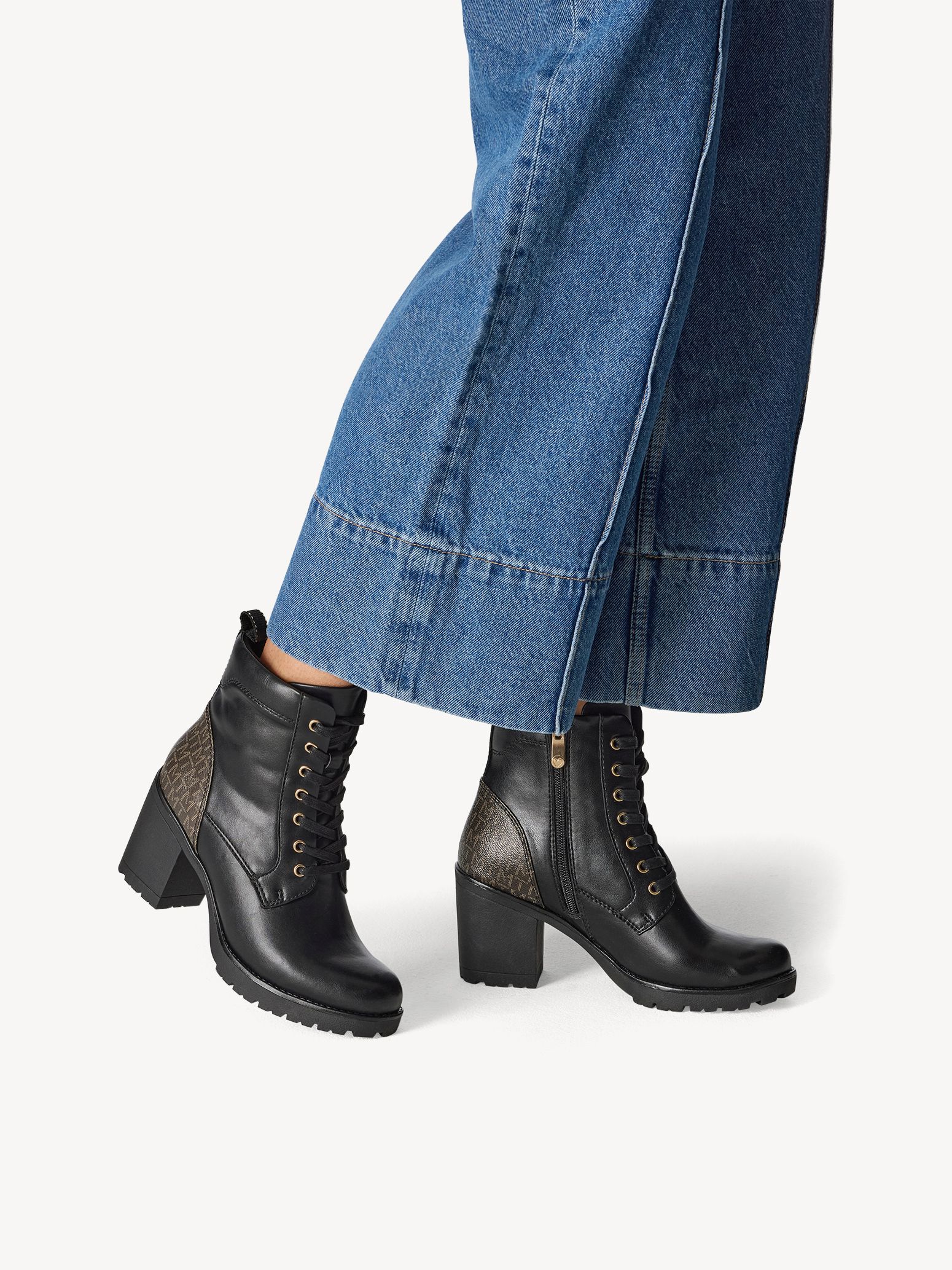 Marco Tozzi Dames 2-25095-41 modieuze laarzen, zwart/leo, 38 EU, Black Leo, 38 EU