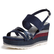 Heeled sandal - blue, NAVY COMB, hi-res