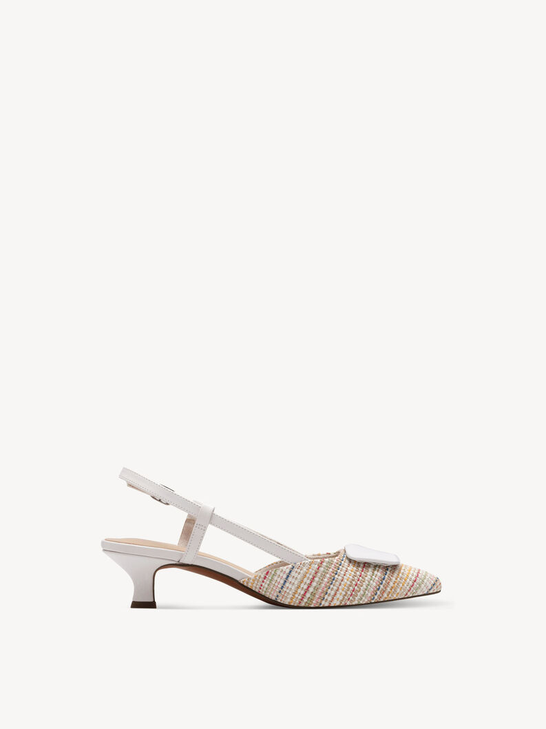 Slingpumps - weiß, WHITE MULTI, hi-res