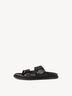 Lederpantolette - schwarz, BLACK, hi-res