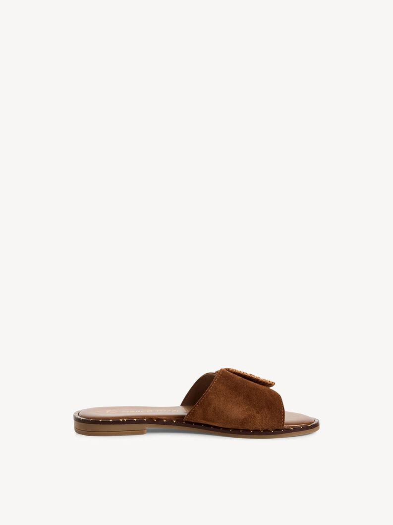 Leather Mule - brown, COGNAC COMB, hi-res