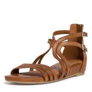 Sandale en cuir - marron, NUT, hi-res