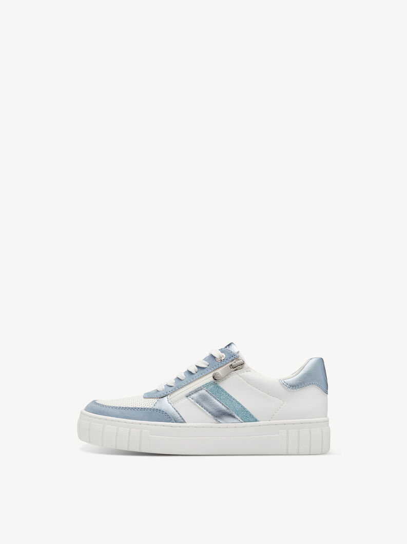 Tenisky - bílá, WHITE/LT.BLUE, hi-res
