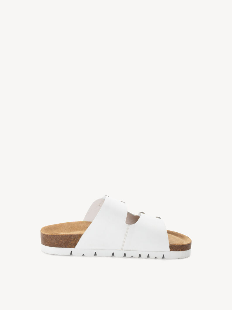 Lederpantolette - wei&szlig;, WHITE, hi-res