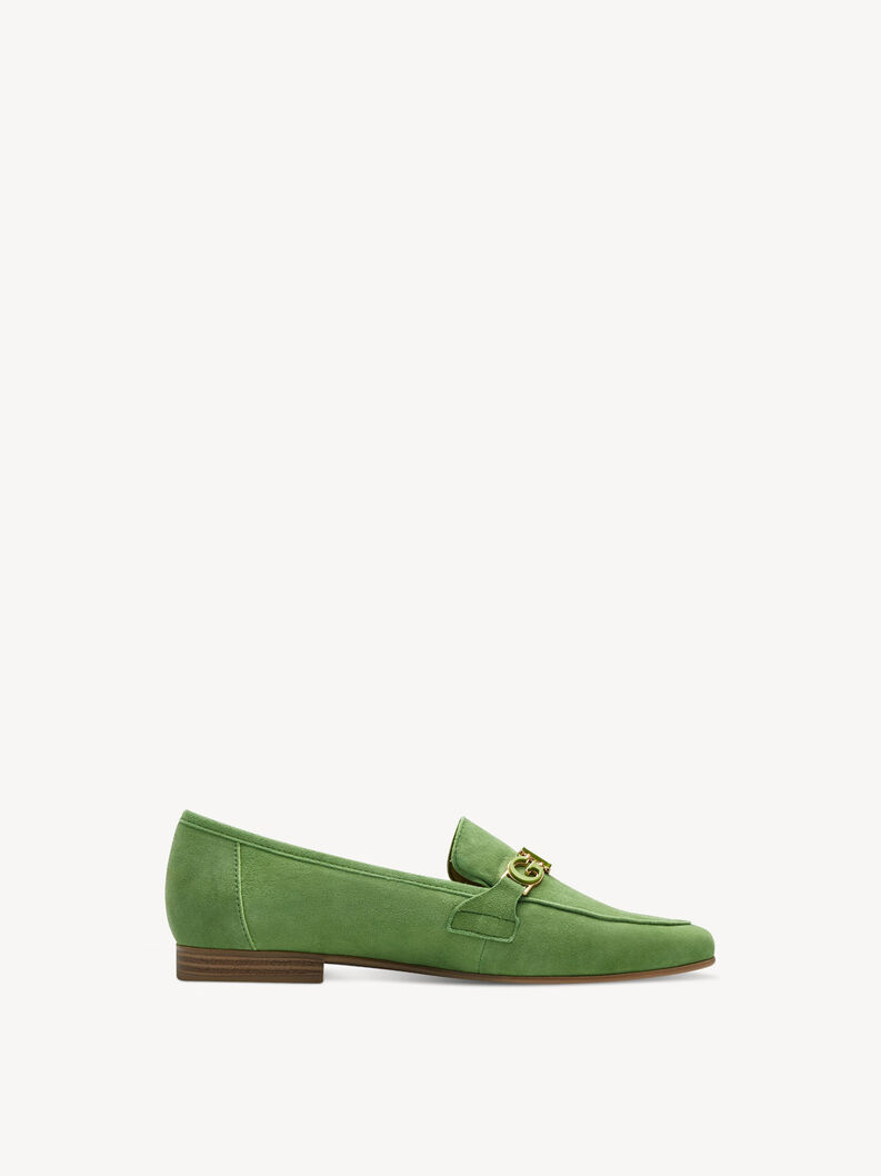 Lederslipper - grün, APPLE, hi-res