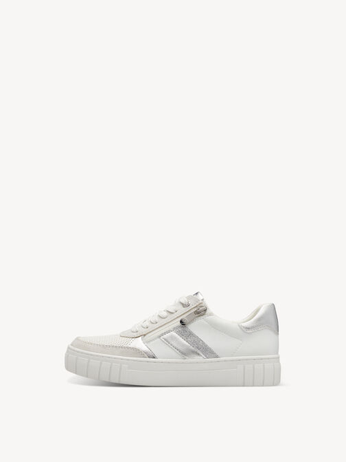 Sneaker, WHITE/SILVER, hi-res