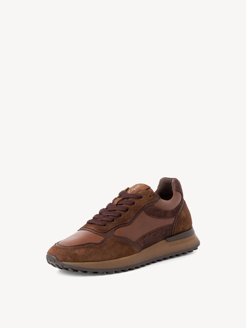 Ledersneaker - braun, COGNAC COMB, hi-res