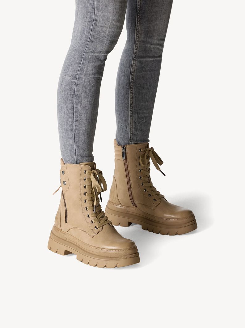 Stiefelette - beige Warmfutter, TAUPE, hi-res