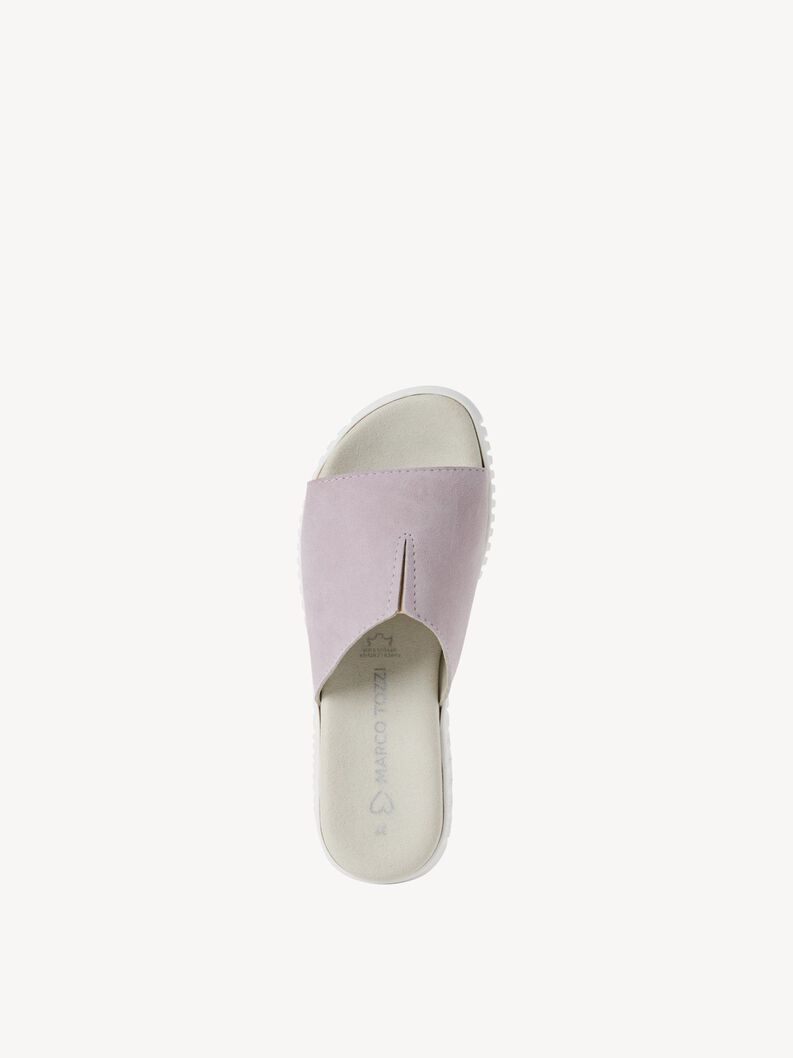 Lederpantolette - lila, LAVENDER, hi-res
