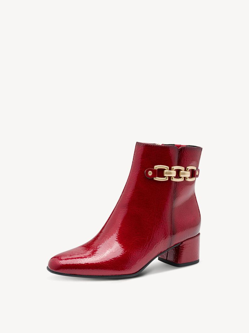 Stiefelette - rot, DK.RED PAT., hi-res