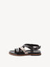 Ledersandale - schwarz, BLACK COMB, hi-res