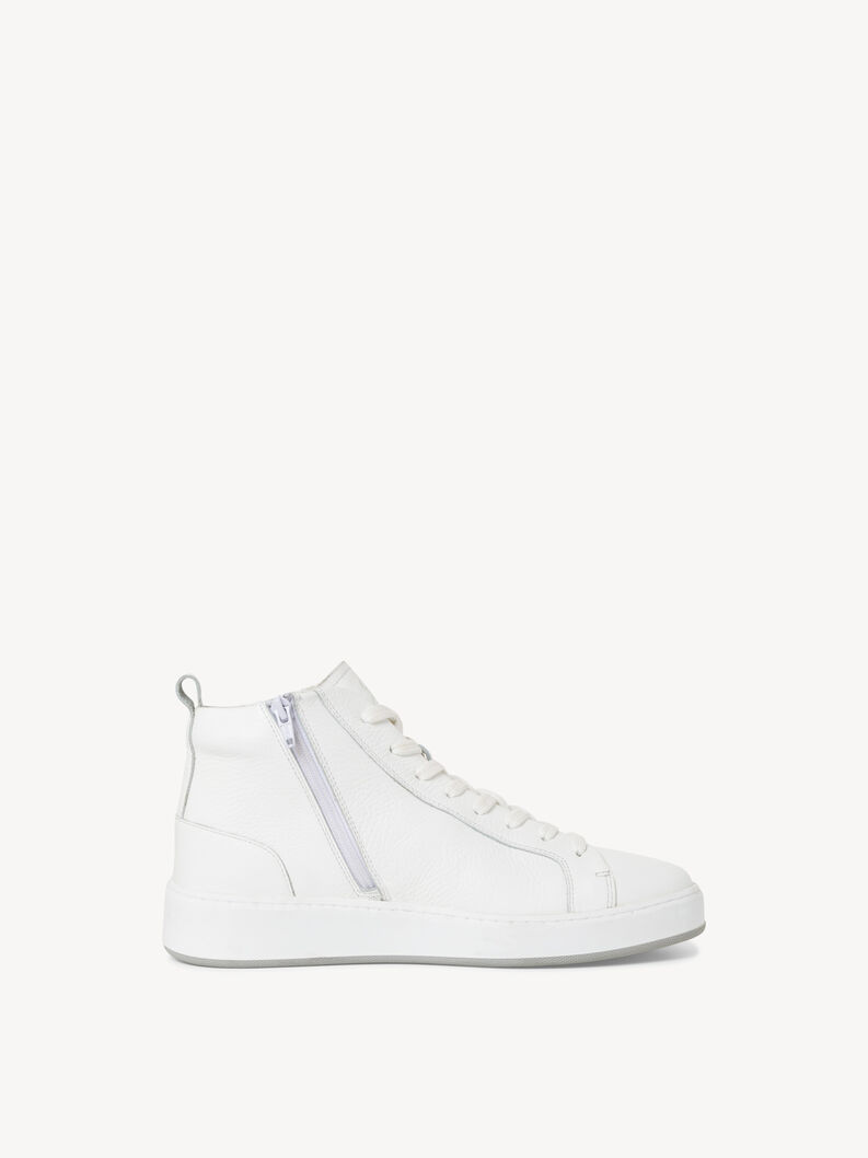 Ledersneaker - wei&szlig;, WHITE, hi-res