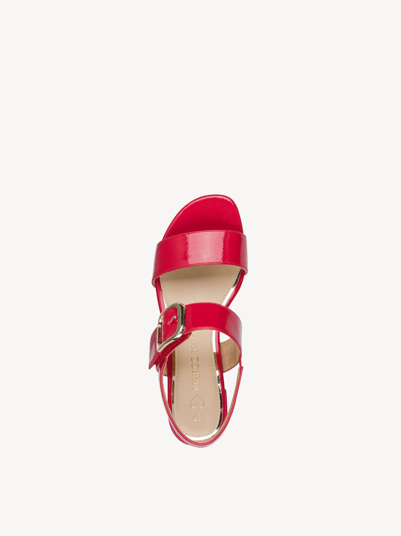 Sandalette - rot, RED PATENT, hi-res