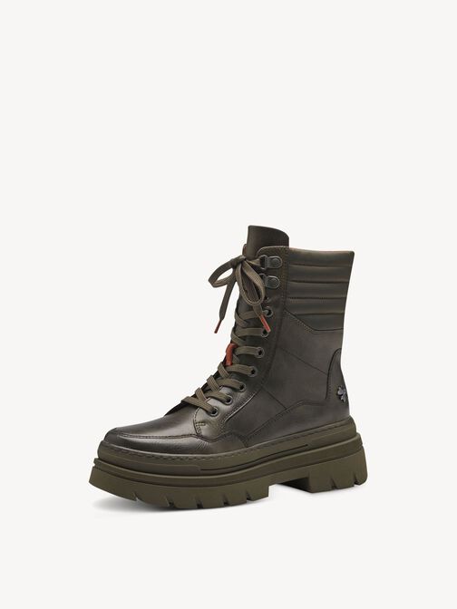 Stiefelette - grün Warmfutter, OLIVE, hi-res