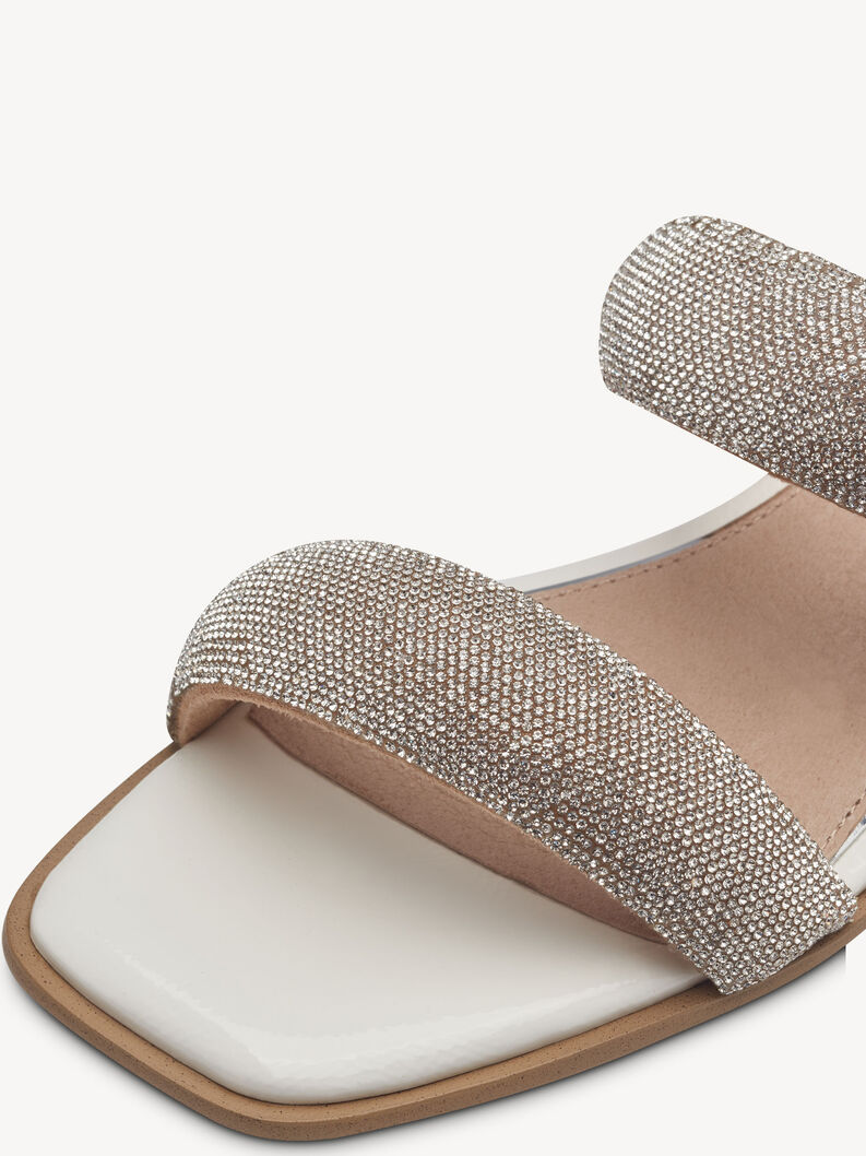 Pantolette - beige, IVORY PATENT, hi-res