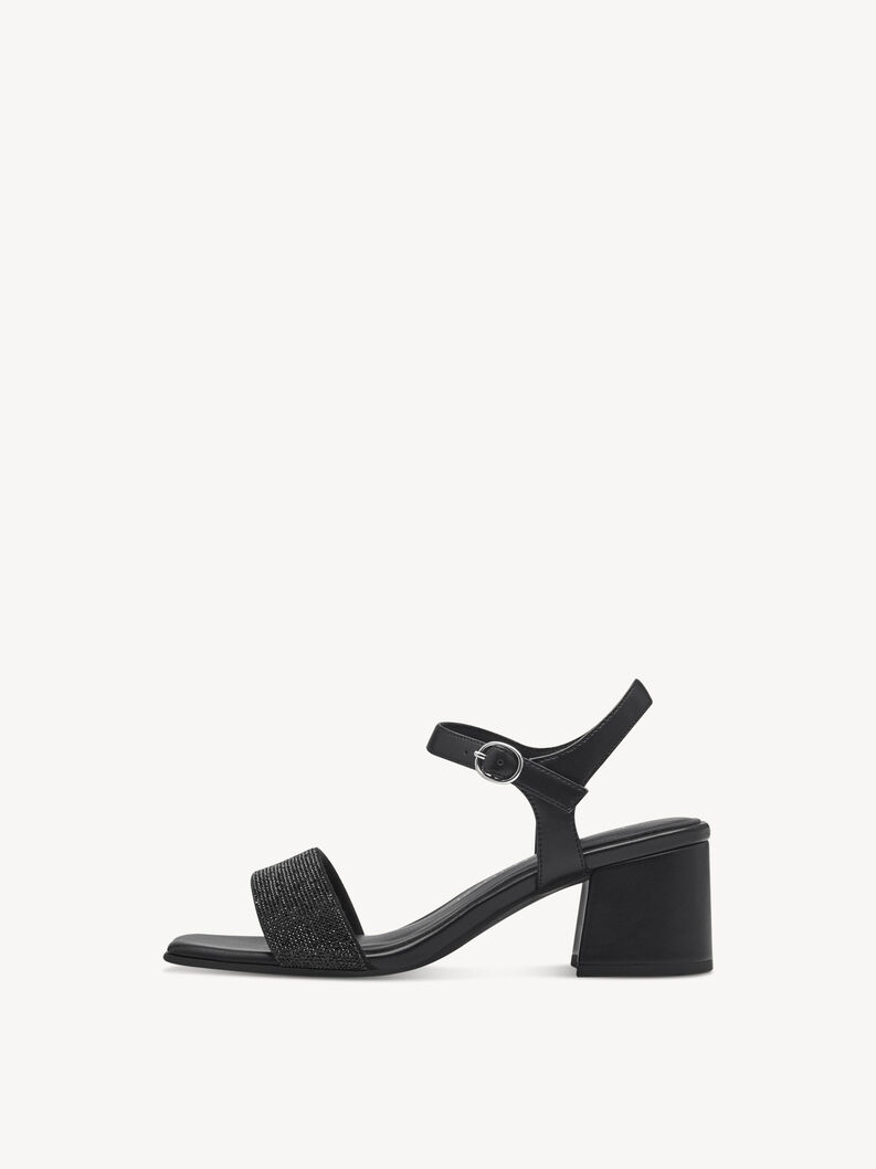 Sandalette - schwarz, BLACK, hi-res