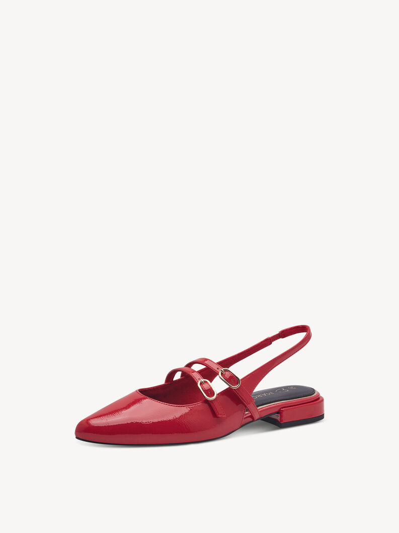 Sling pumps - red, RED PATENT, hi-res