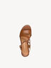 Ledersandalette - braun, COGNAC, hi-res