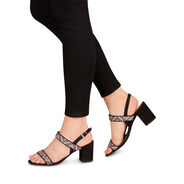 Heeled sandal - black, BLACK COMB, hi-res