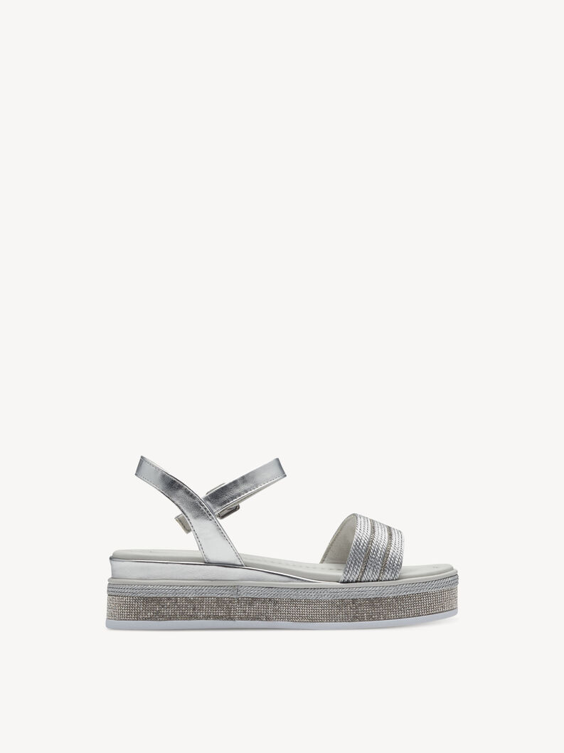 Sandal - silver, SILVER, hi-res