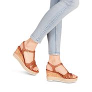 Ledersandalette - braun, NUT, hi-res