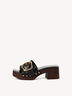 Lederpantolette - schwarz, BLACK, hi-res