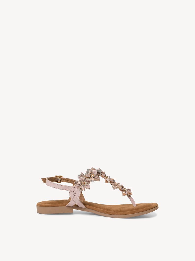 Leather Sandal - rose, POWDER COMB, hi-res