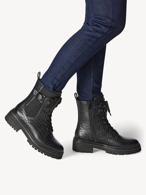 Stiefelette - schwarz, BLACK STR., hi-res