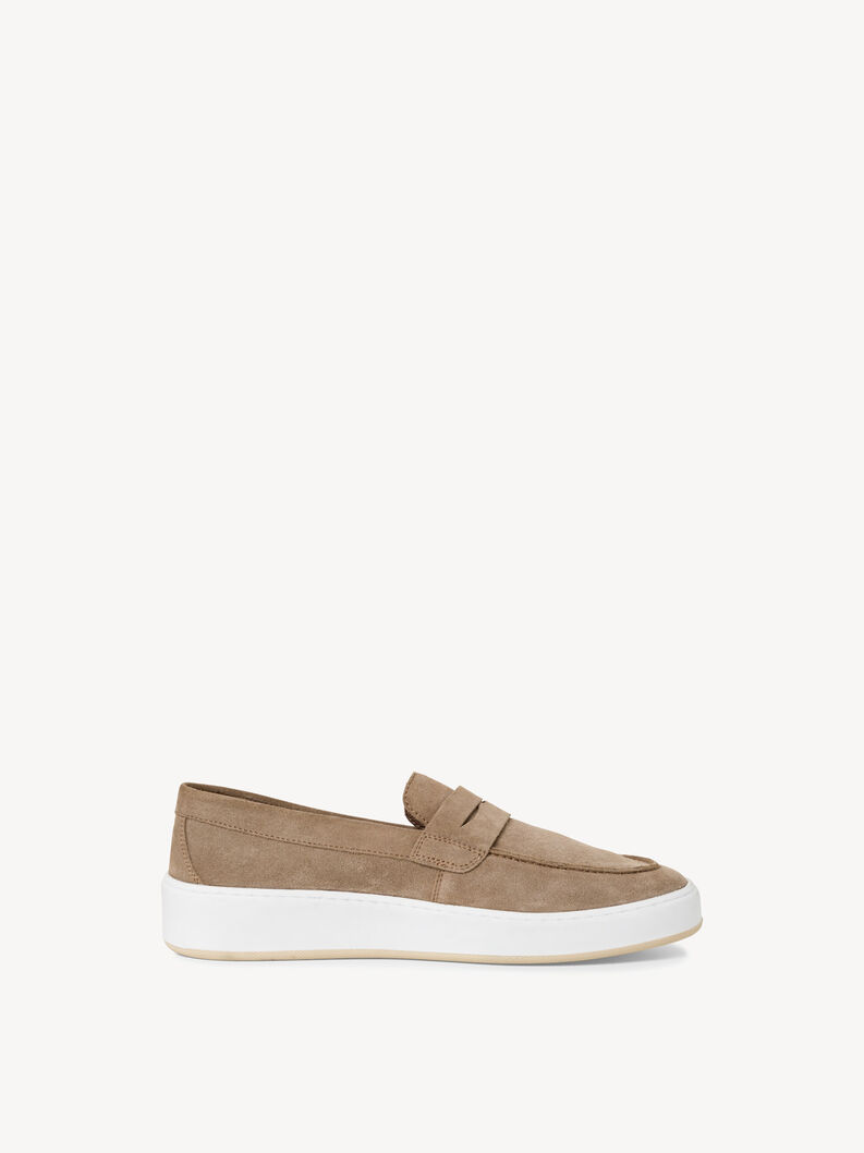 Lederslipper - beige, TAUPE, hi-res