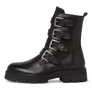 Leather Bootie - black, BLACK ANTIC, hi-res