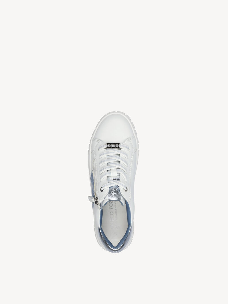 Sneaker - weiß, WHITE/LT.BLUE, hi-res