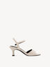 Ledersandalette - beige, CREAM, hi-res