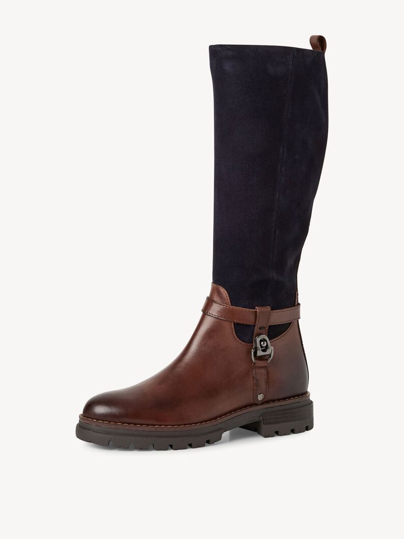 Boots - brown, CHESTNUT/NAVY, hi-res