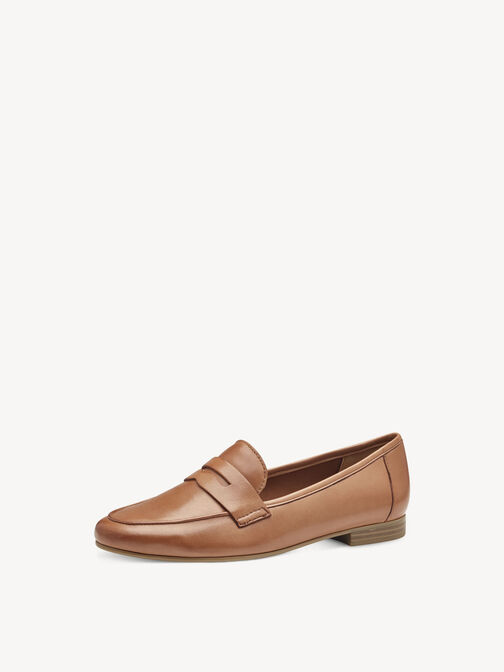 Leather Slipper - brown, COGNAC, hi-res