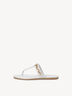 Mule en cuir - blanc, WHITE, hi-res