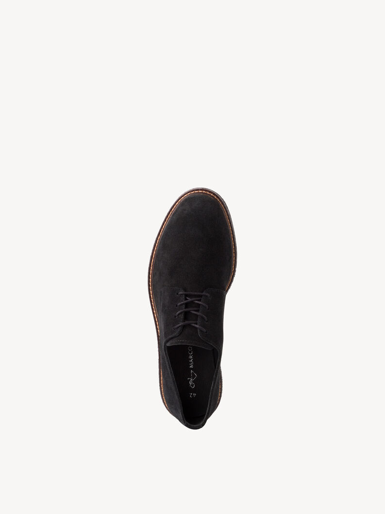 Lederhalbschuh - schwarz, BLACK, hi-res