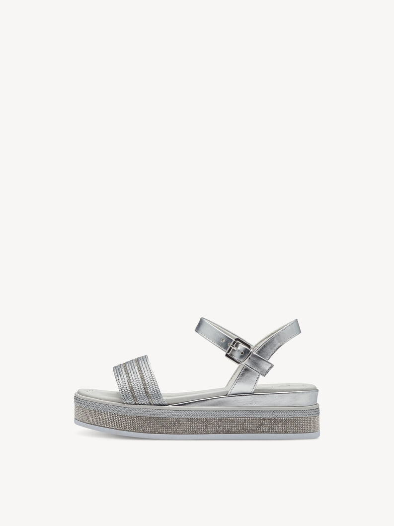 Sandale - silber, SILVER, hi-res