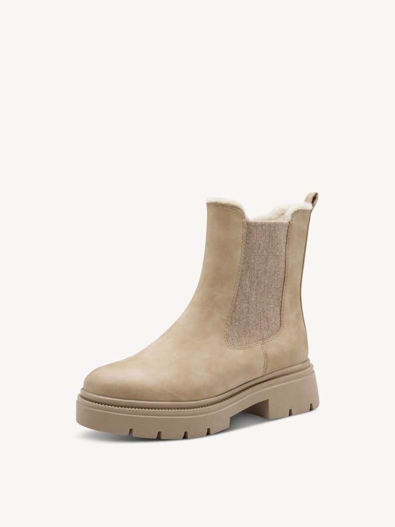 Chelsea Boot - beige Warmfutter, BEIGE, hi-res