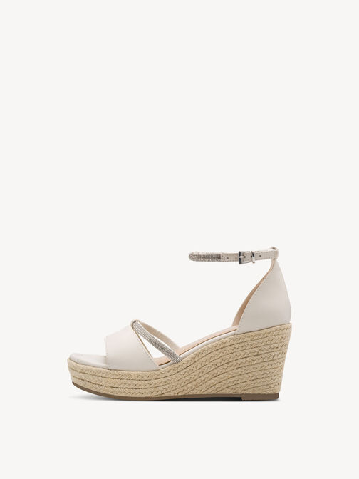 Heeled sandal, CREAM, hi-res