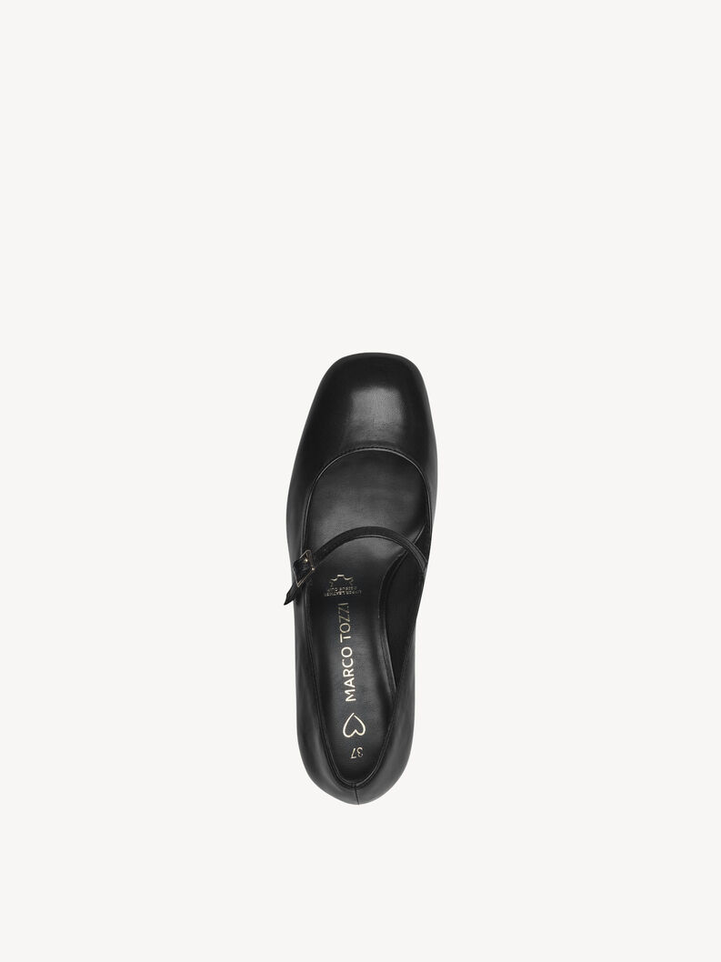 Leather Pumps - black, BLACK, hi-res