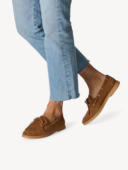 Lederslipper - braun, COGNAC, hi-res