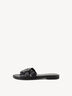 Lederpantolette - schwarz, BLACK, hi-res