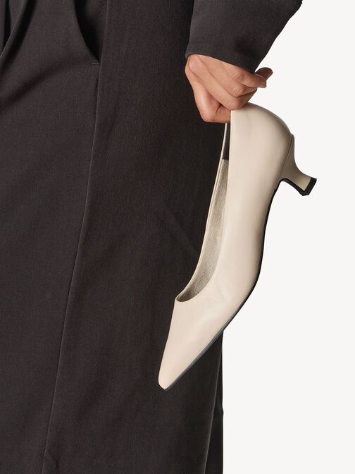 Lederpumps - beige, CREAM NAPPA, hi-res