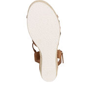 Leather Heeled sandal - brown, COGNAC COMB, hi-res